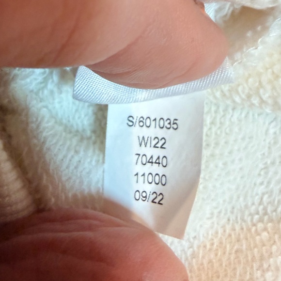 Lou & Grey Always The Optimist Cream Graphic Sweatshirt Women Small Cozy Lounge - Picture 6 of 10